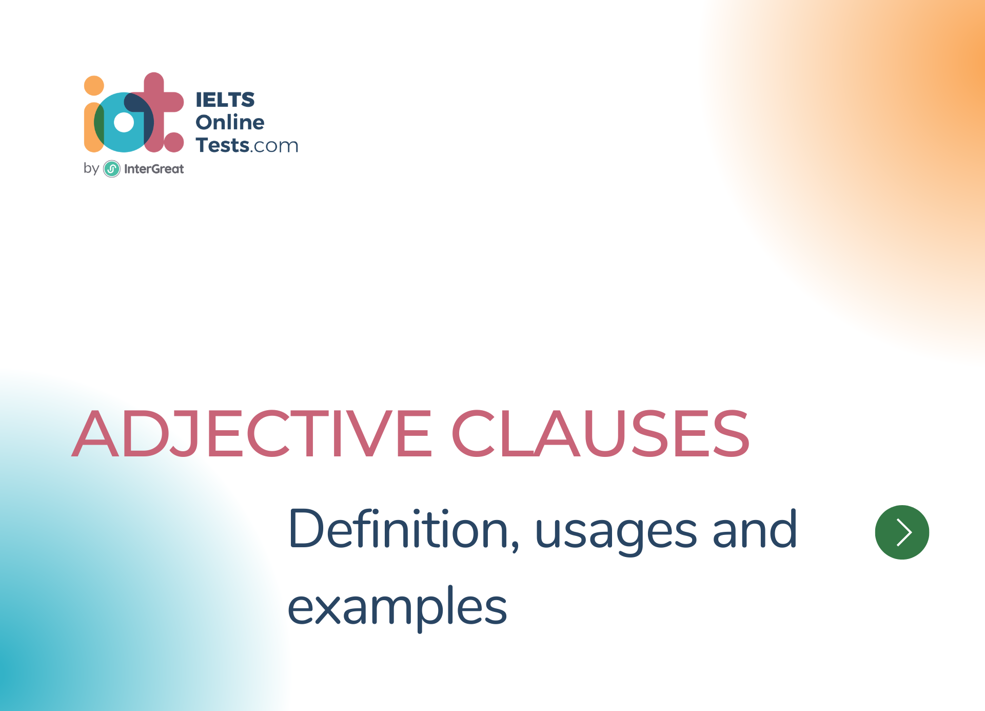 Adjective Clauses IELTS Online Tests